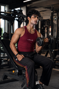 Dumbbers Ribbed Vest - Maroon