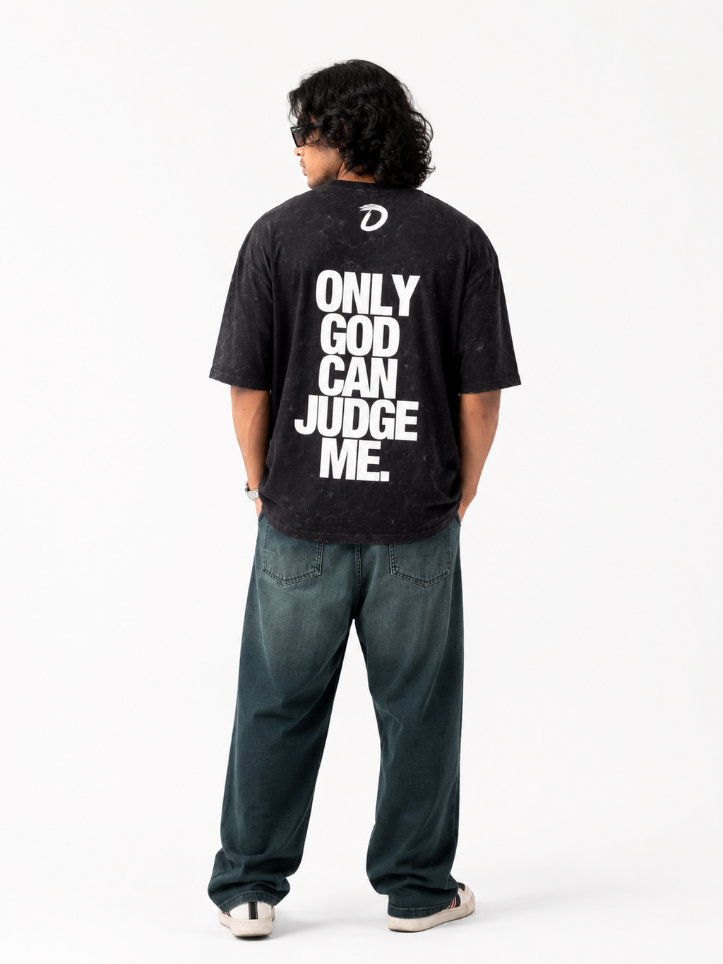 Only God Can Judge ME Acid Wash Tee