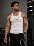 Dumbbers Ribbed Vest - White