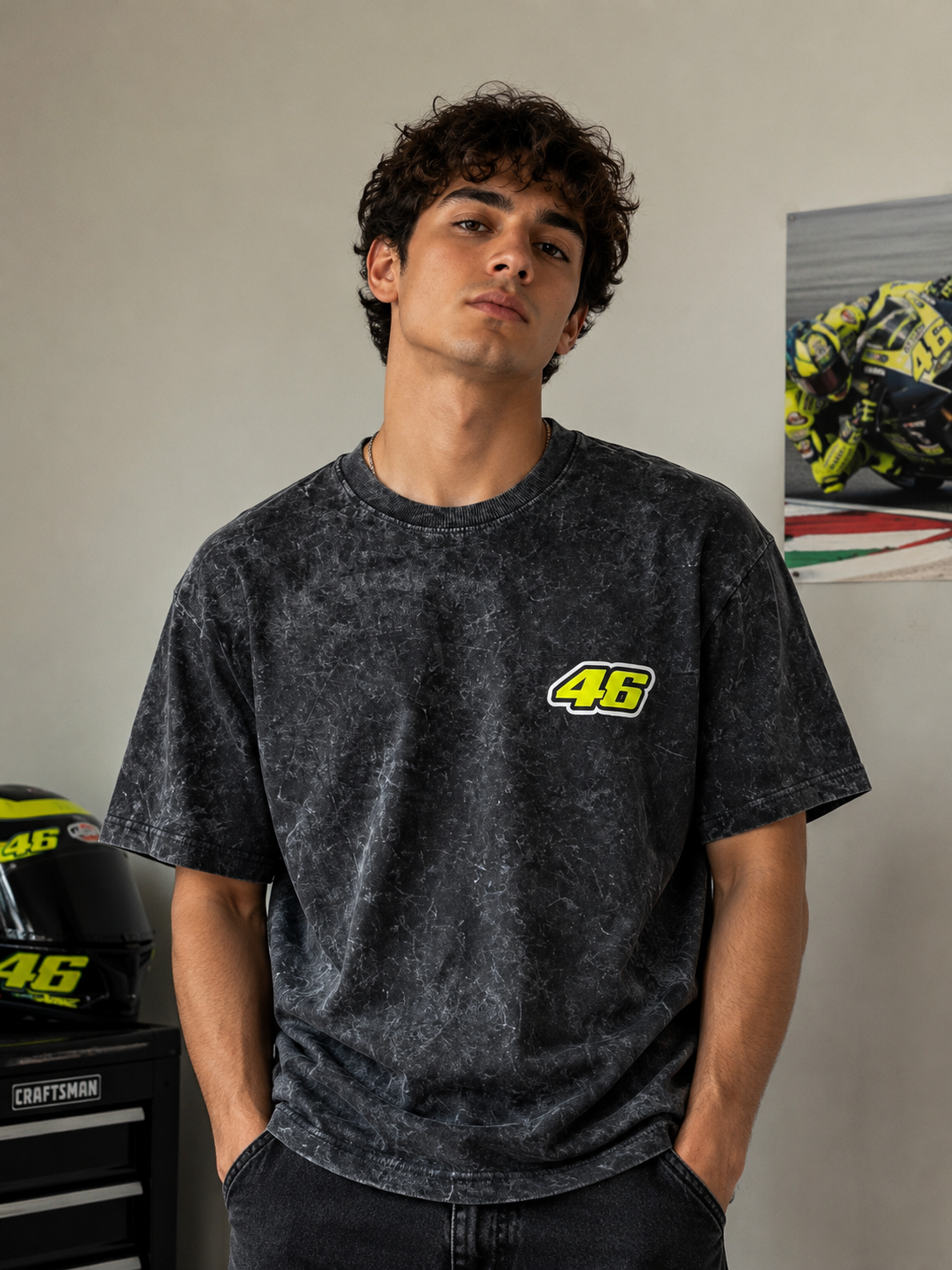 Apex 46 // Dumbbers Acid wash oversized T-shirt