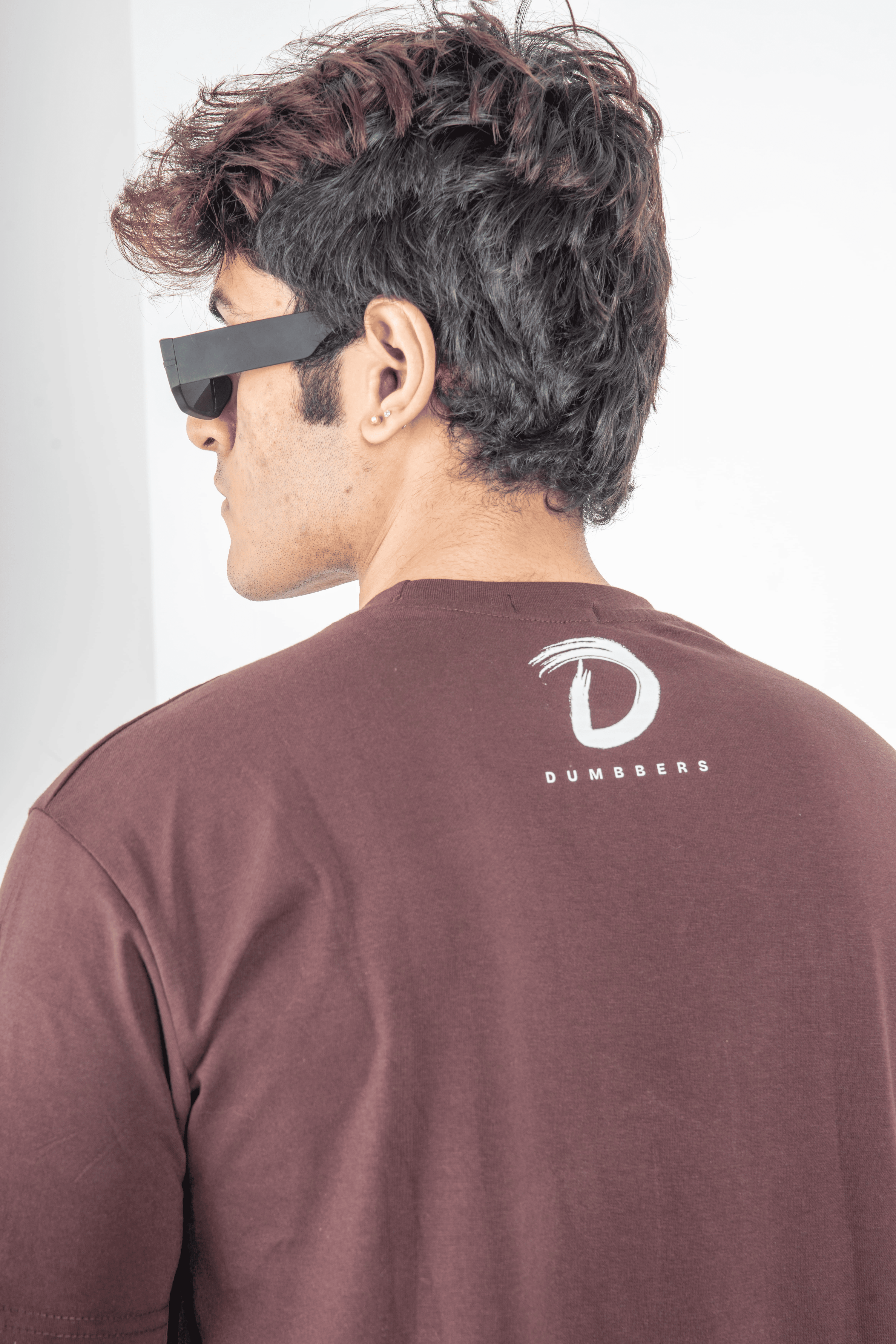 Oversized T shirt / Brown /