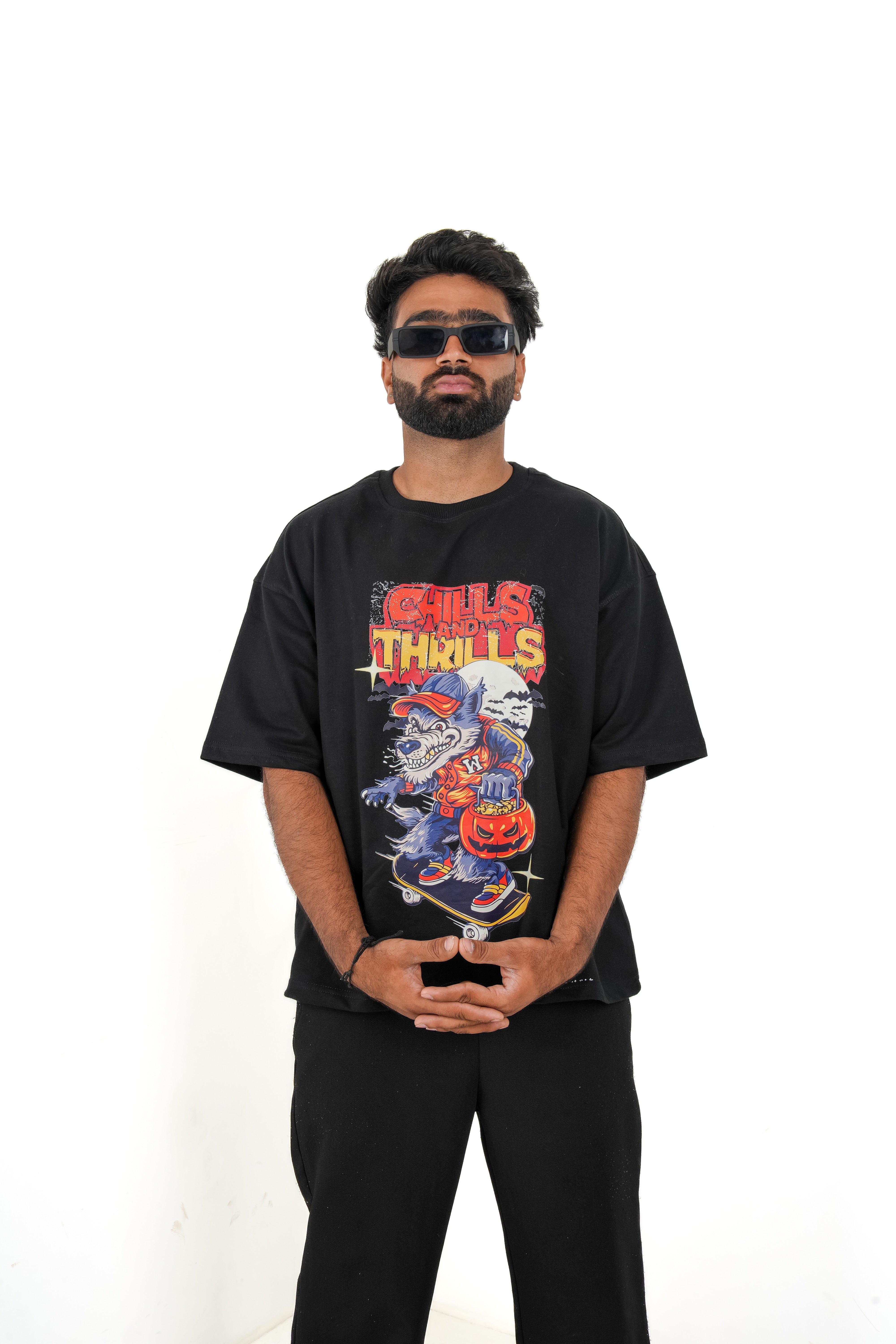 Dumbbers Original Black Premium Oversized T Shirt With Funny Graphic // Black