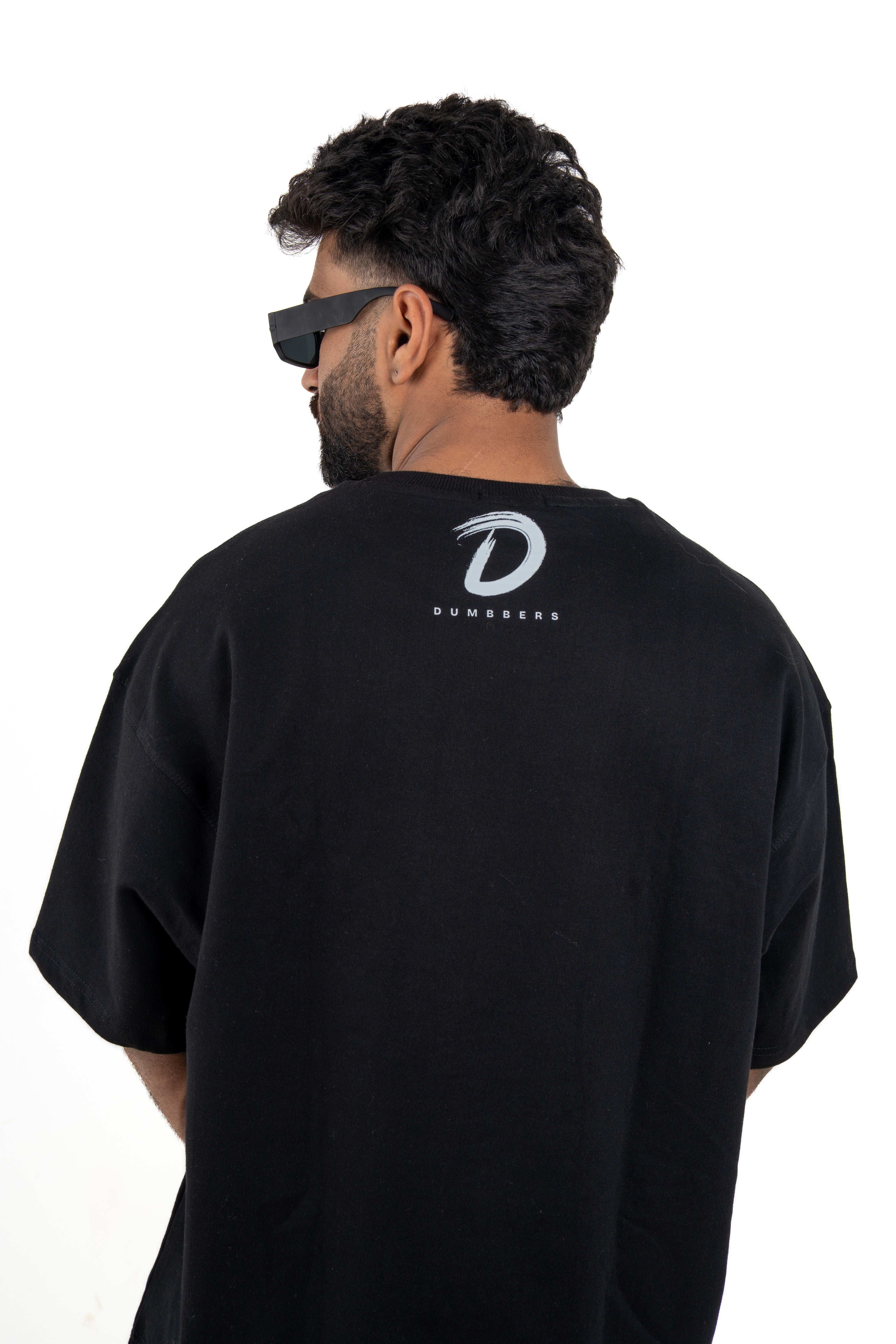 Dumbbers Original Black Premium Oversized T Shirt With Funny Graphic // Black