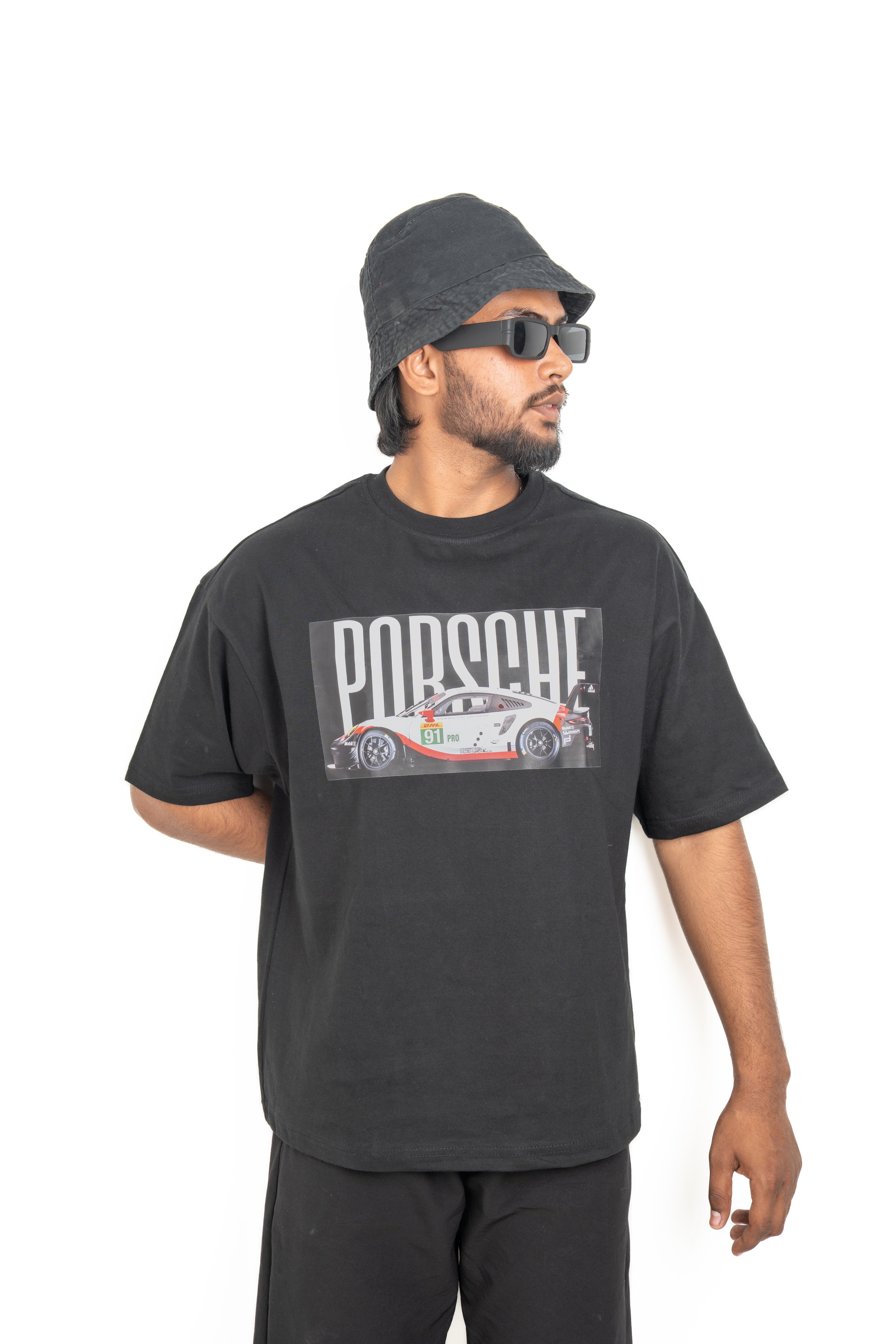 Dumbbers Original 100% Cotton Oversize Porsche Design High Quality T-Shirt // Black