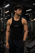 Dumbbers Ribbed Vest - Black