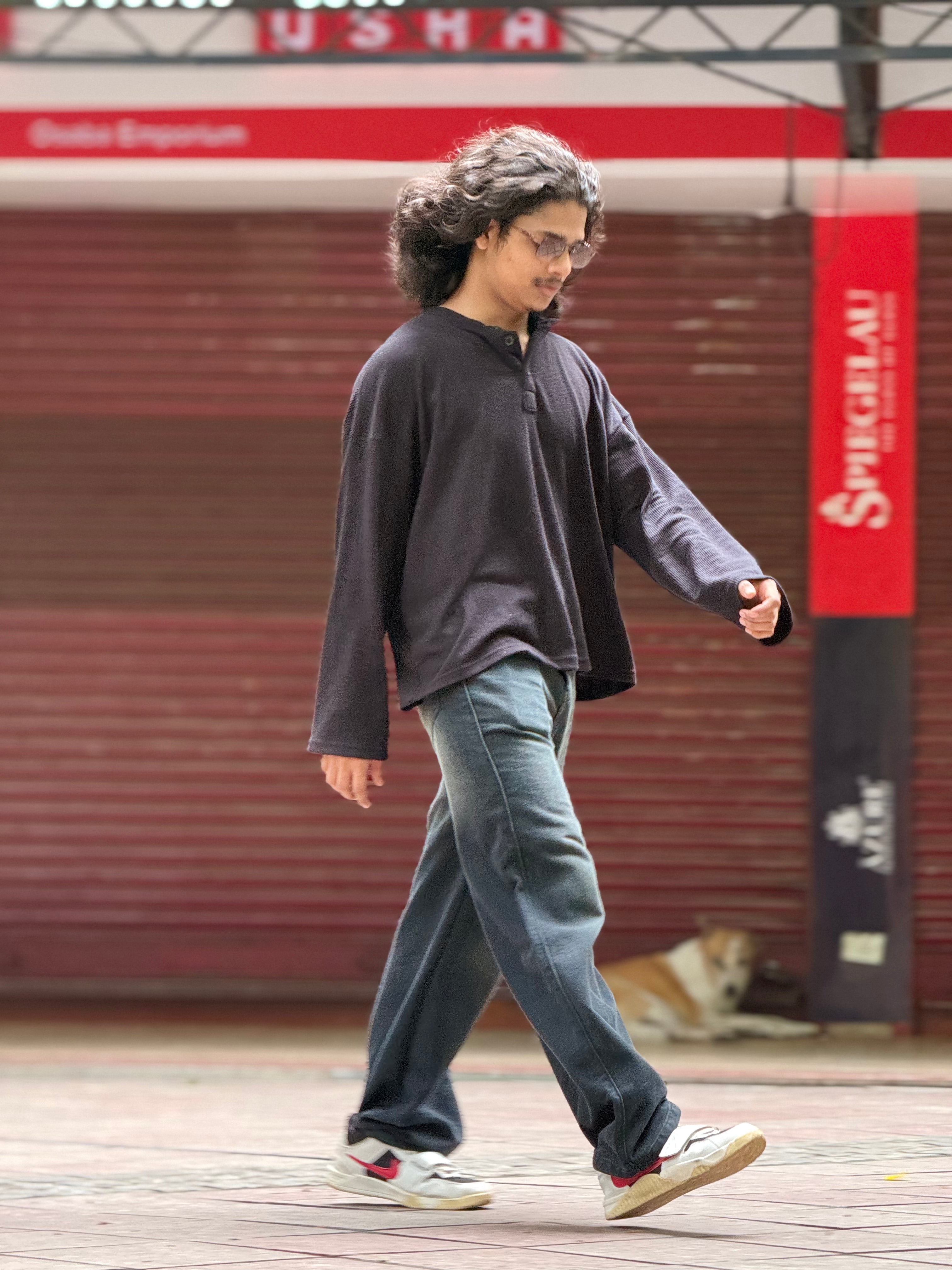 Dumbbers Henley Charcoal Black