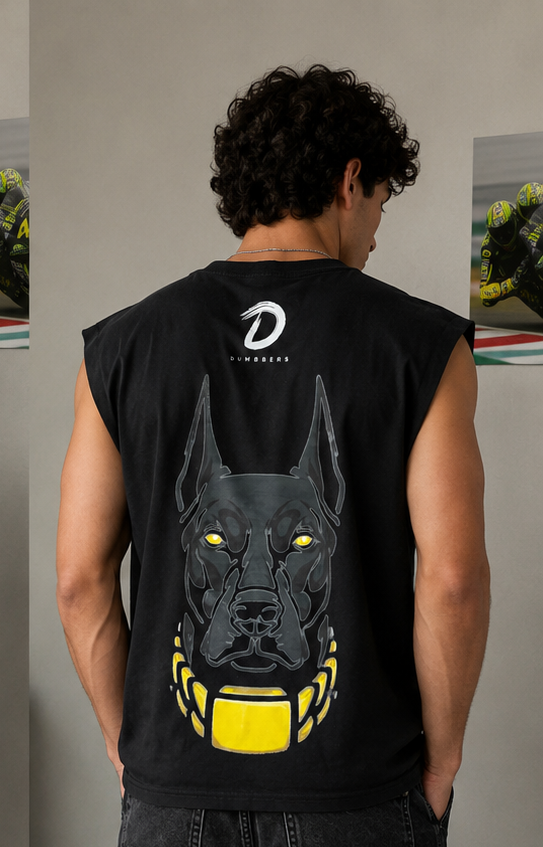 Obsidian Doberman // Dumbbers Tank Top